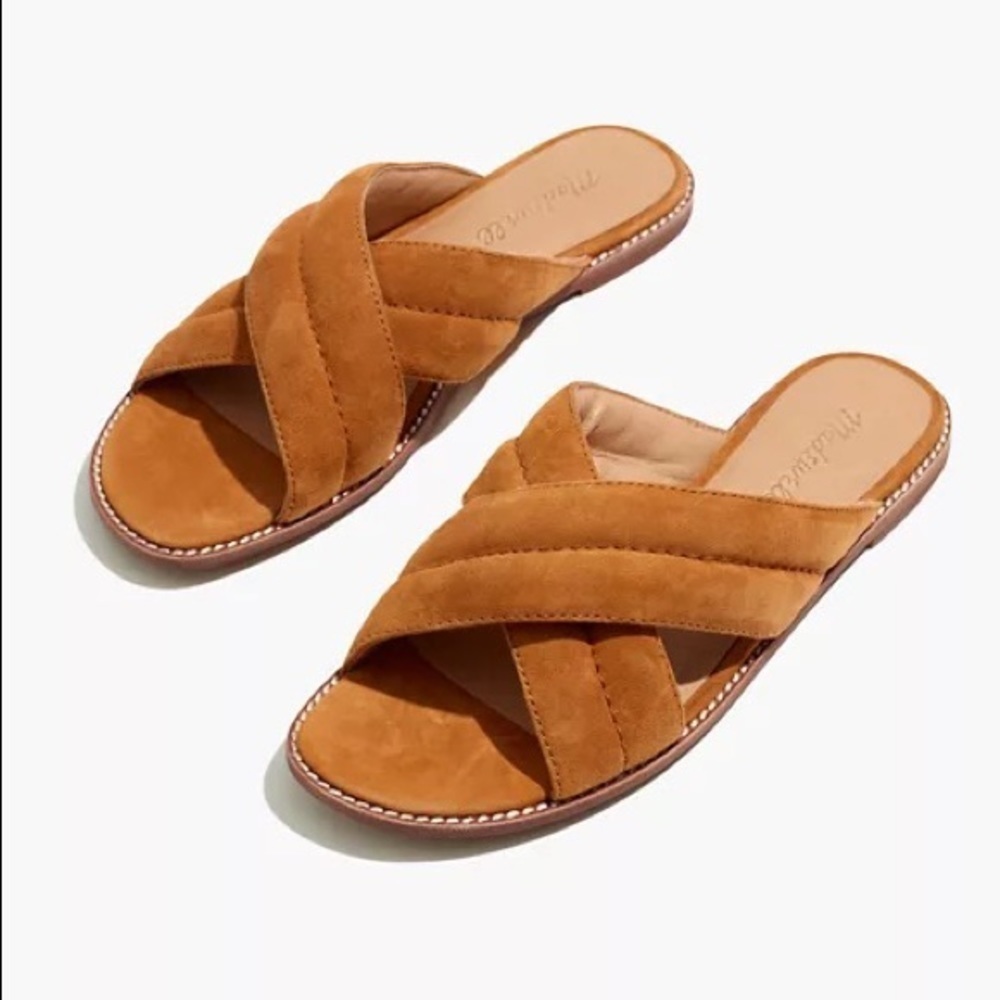 Madewell- Skyler Suede Slide Sandal Size 8